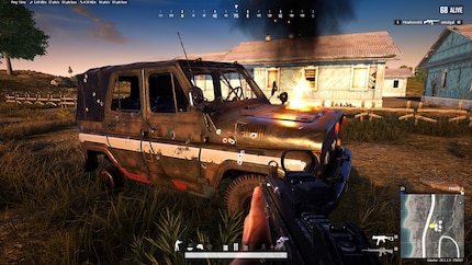 Seconds later, the car blows up – even if the hood is still on.