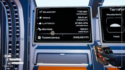 Übersicht über den gesamten Terraforming-Status.