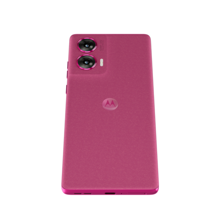 L'Edge 50 Fusion se présente notamment dans une couleur rose vif.