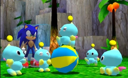 Hättest du erwartet, dass Sonic niedliche kleine Wesen wie die Chaos grossziehen kann? Ist zwar kein eigenes Spiel, fühlt sich aber so an.