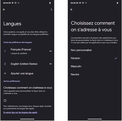 Vous pourrez bientôt choisir comment Android s'adresse à vous.
