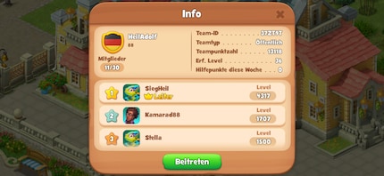 Fascist usernames could be found in many games.