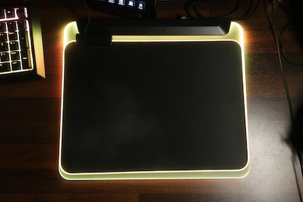 My own Goliathus Chroma mouse pad on top of the Firefly V2 Pro.