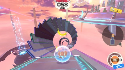 Für solche Levels, in denen Steuerung und Kamera streiken, hasse ich «Super Monkey Ball: Banana Rumble».