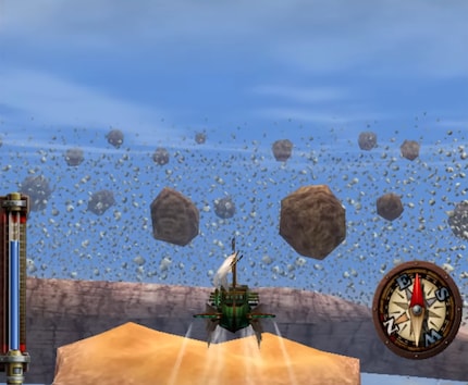 Nel mondo di «Skies of Arcadia» pezzi di terra fluttuano in aria.