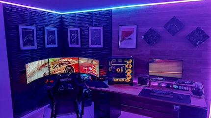 Ray’s setup is ready for squealing tyres at any time of the day or night.