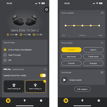 In the Sound+ app, you can boost the mids in the equaliser or select a preset.