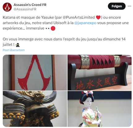 Das Schwert oben rechts hat nichts mit «Assassin's Creed» zu tun.