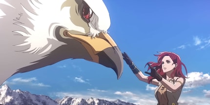 La giovane Héra incontra un'aquila - i fan sanno che questo deve significare qualcosa di grande.