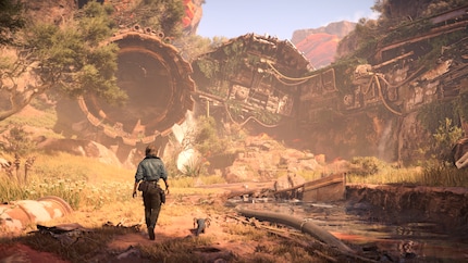 C’est ici que commence ma longue excursion dans un vaisseau spatial détruit.