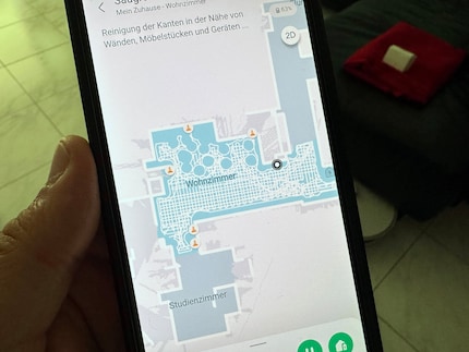 The app shows you exactly where the robot’s cleaned and where it’s come across obstacles.