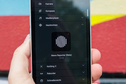 Das neue News-Reporter-Widget nutzt KI, um Nachrichten vorzulesen.
