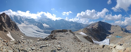 Il panorama è davvero mozzafiato.