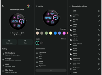 Le watch face possono essere personalizzate.