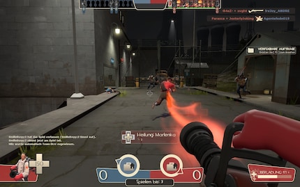 Als Medic kann ich mich in «Team Fortress 2» trotz Kugelmaus nützlich machen.
