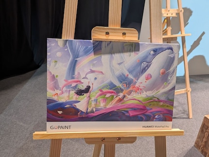 The GoPaint art app is also back on Huawei's tablet - and this time it's also free. The illustration was created with this app.