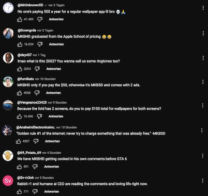 The YouTube community is not at all enthusiastic.