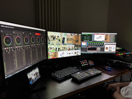 A look behind the scenes of production.