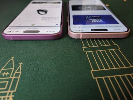 Same size, but slightly slimmer: iPhone 16 Plus.