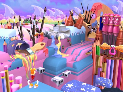 Ein Konzept für ein Level in «Rayman 4».