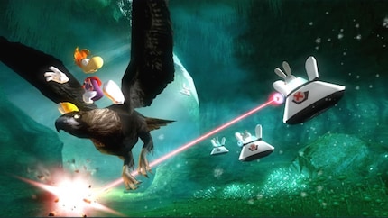 «Rayman: Raving Rabbids» hätte ursprünglich ein klassischer 3D-Plattformer werden sollen.