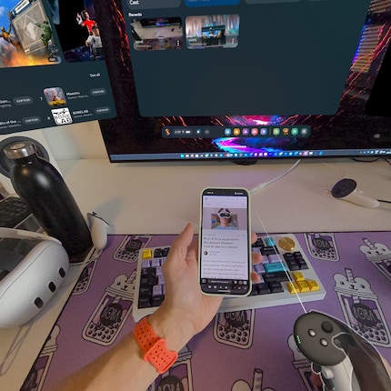 The text is much easier to read on the screenshot than with the VR headset.