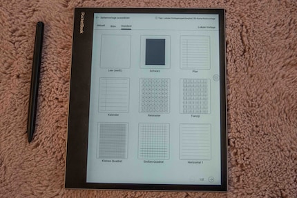 There are a variety of templates to choose from in the Notes app.