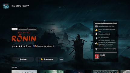 Wenn ein Spiel einen PS5-Pro-Patch bekommen hat, steht es in der Beschreibung.