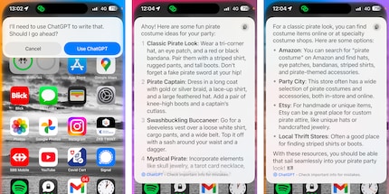 ChatGPT wurde clever in Siri integriert.