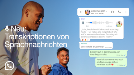 So soll die Transkription der Sprachnachrichten aussehen.