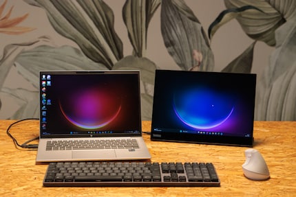 Damit sich der zweite Bildschirm richtig lohnt, brauche ich Maus und Tastatur.