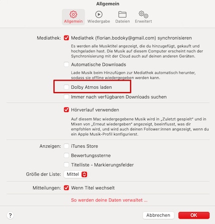 Pour télécharger toutes les chansons en Dolby Atmos, si elles le supportent. 