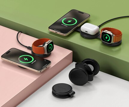 Puoi caricare due o tre dispositivi con i power bank Satechi.