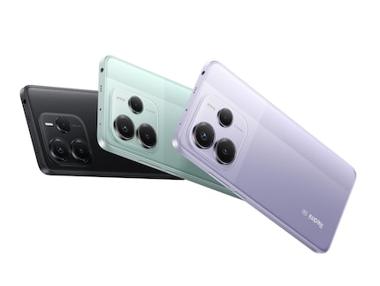 Das Redmi Note 14 5G in seinen drei Farbvarianten.