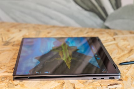 Thin for a notebook, large for a tablet.
