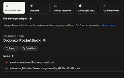 Scarico i miei libri e PDF in modalità wireless sul mio e-reader tramite Dropbox.