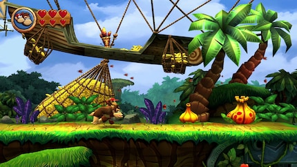 Donkey Kong und Diddy Kong machen sich gemeinsam auf in ein neues Abenteuer, um ihre Bananen zurückzuholen.