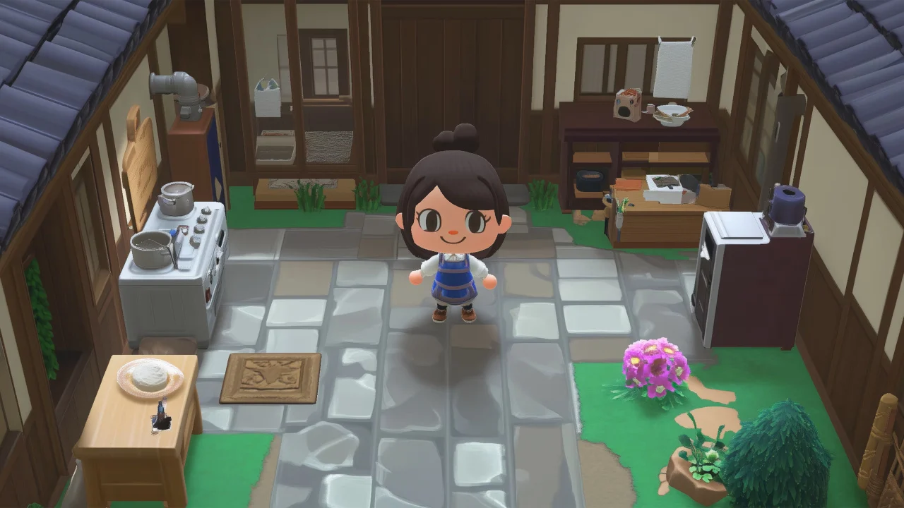Anche questo screenshot di Anime Life Sim mostra alcune incongruenze.