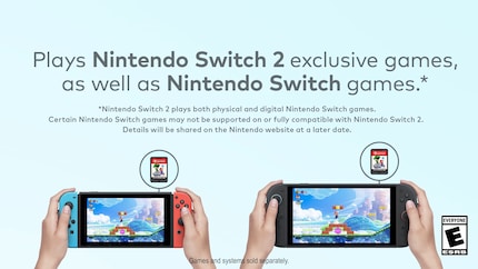 Hurra, die Switch 2 ist vollständig abwärtskompatibel.