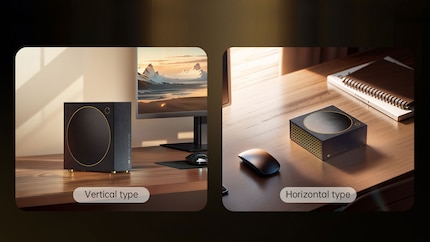 Comme une Playstation, le Model 0 Flamingo peut être placé verticalement ou horizontalement.