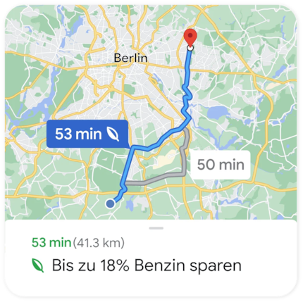 Si seulement la moitié des trajets effectués sur Google Maps étaient plus respectueux du climat.