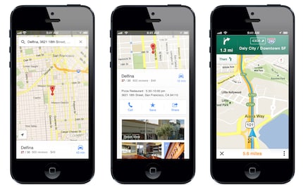 Google Maps en 2012 sur iPhone. 