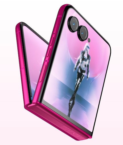 Il dispositivo di fascia alta in rosa chic.