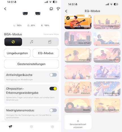 You can adjust one or two things in the app, but it’s not a revelation.