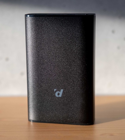 The smaller of the two power banks.