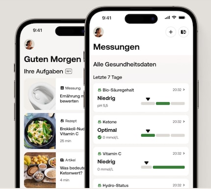 Dans l'application, vous trouverez les données collectées et les analyses.