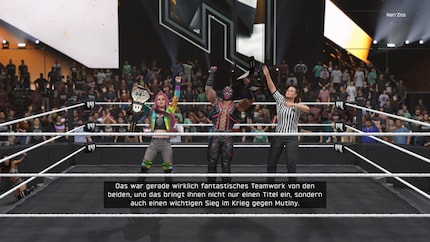 Avec ma partenaire Maddy May, je remporte les titres par équipe de NXT Unity sous le nom de Silas Cain.