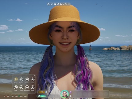 Hai voglia di un selfie sulla spiaggia? Detto fatto in «Inzoi».