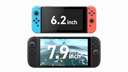 Die Switch 2 ist viel grösser als die Switch.
