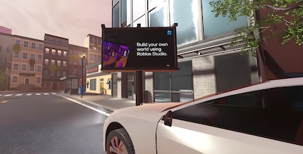 Immersive Werbung ist direkt in das Roblox-Spiel eingebettet.